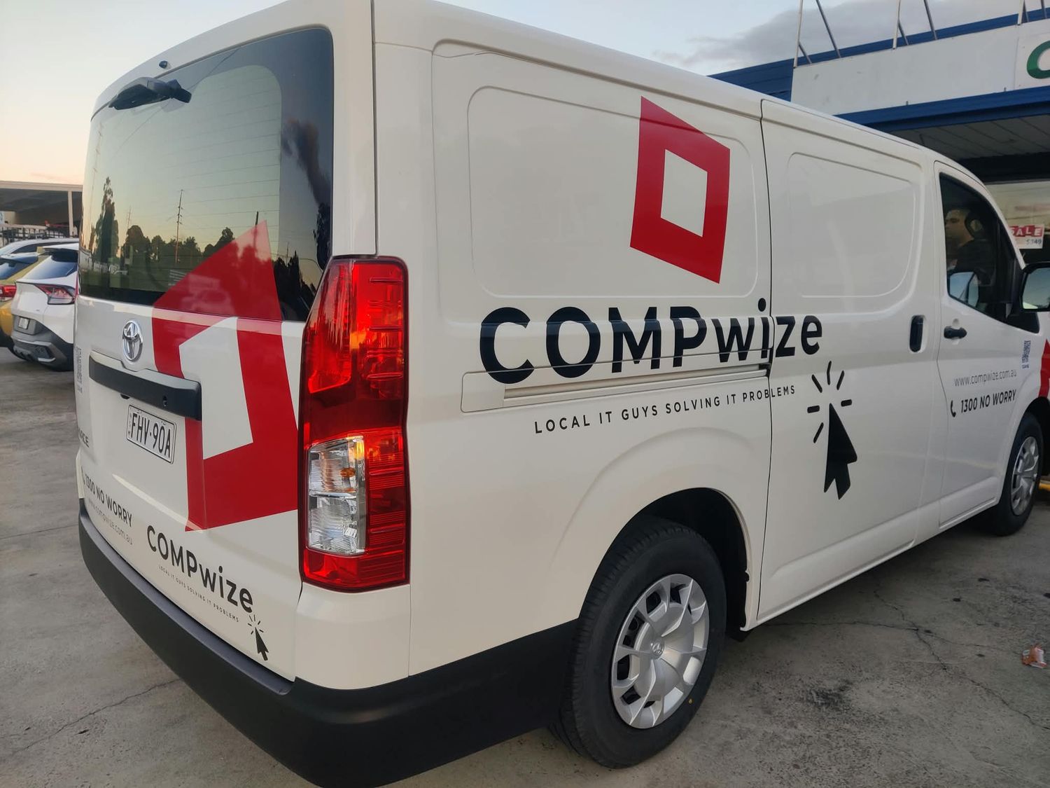 COMPwize van used for pickup and delivery across Western Sydney